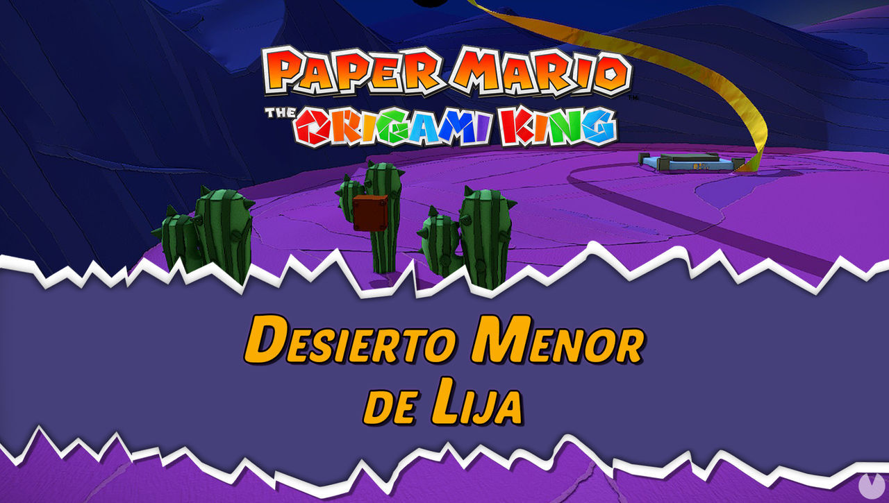 Desierto Menor de Lija al 100% en Paper Mario: The Origami King - Paper Mario: The Origami King