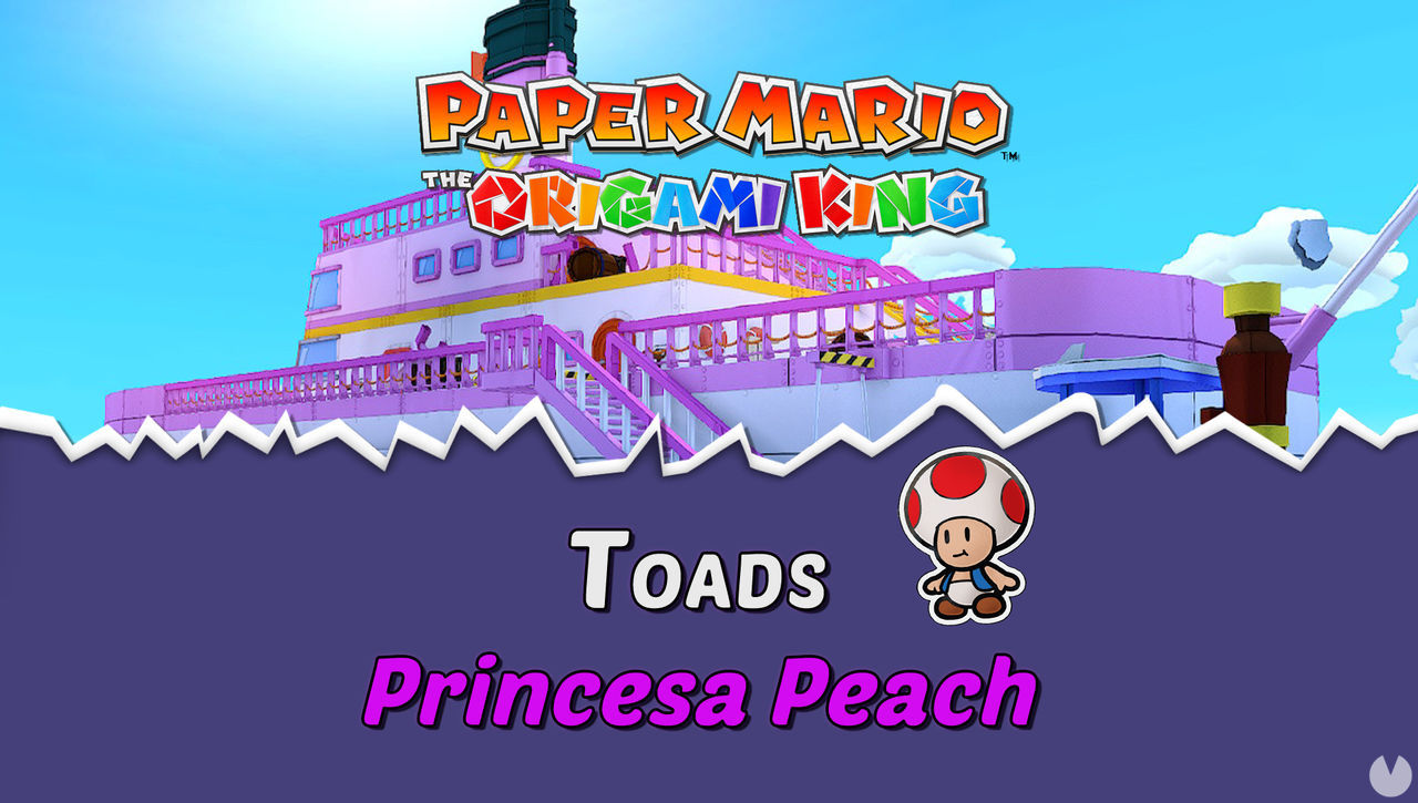 TODOS los Toads en Princesa Peach de Paper Mario The Origami King - Paper Mario: The Origami King