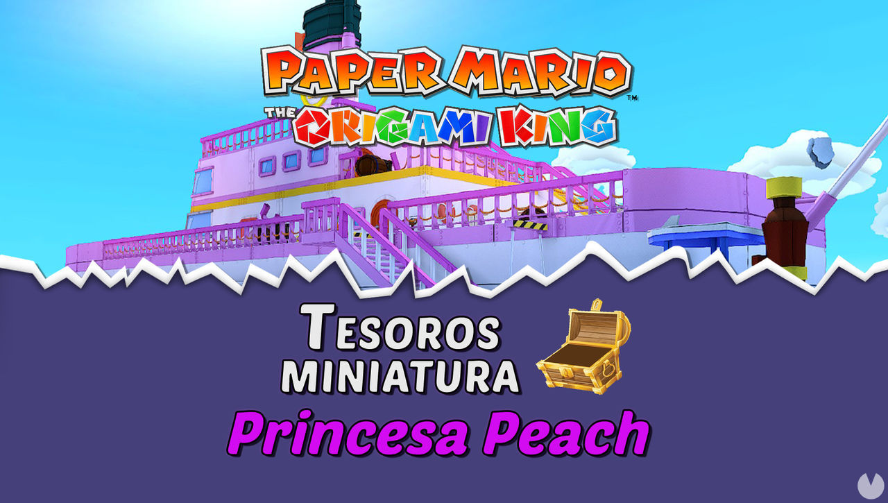 TODOS los tesoros en Princesa Peach de Paper Mario The Origami King  - Paper Mario: The Origami King
