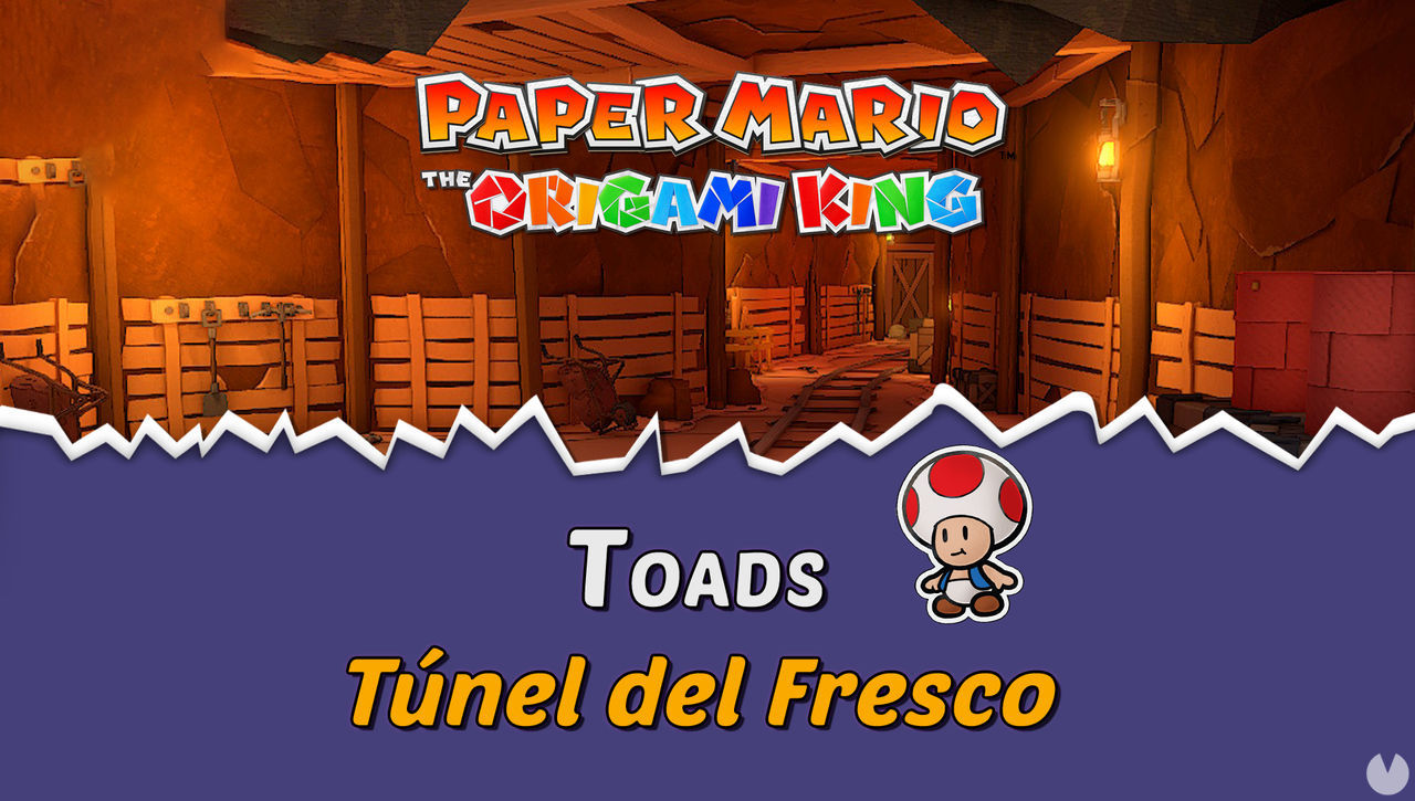 TODOS los Toads en Tnel del Fresco de Paper Mario The Origami King - Paper Mario: The Origami King