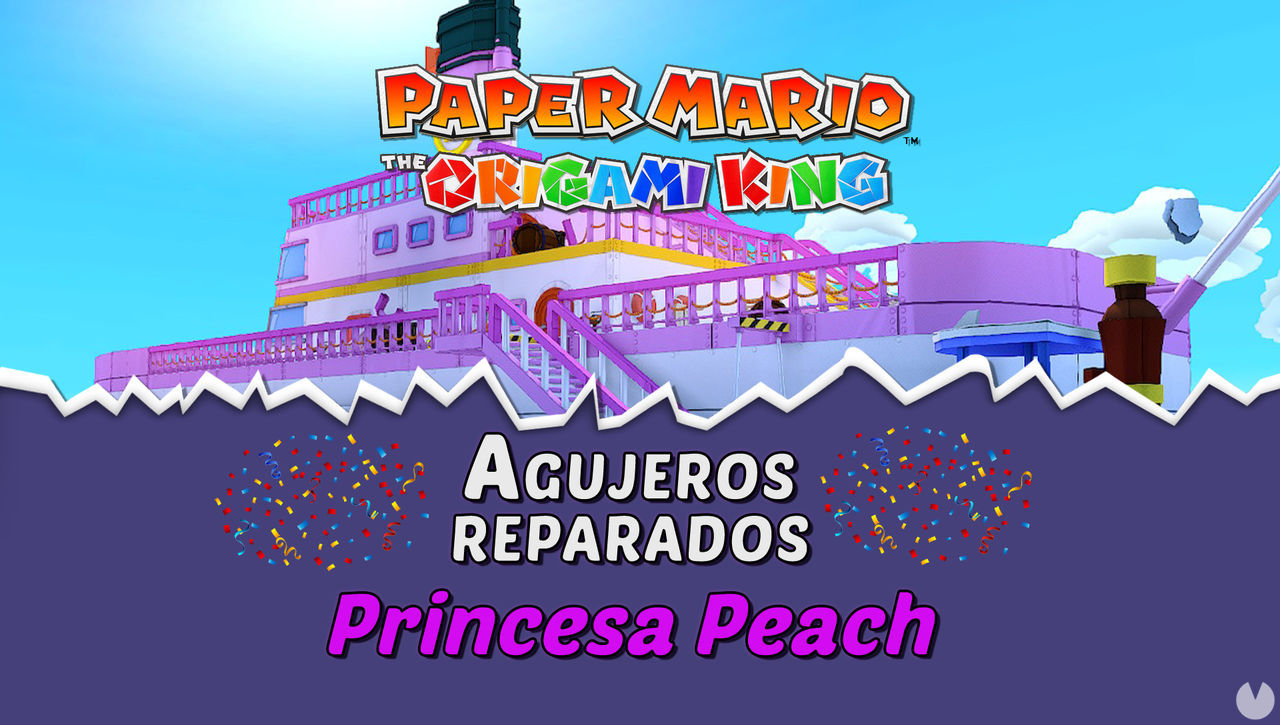 TODOS los agujeros en Princesa Peach de Paper Mario The Origami King - Paper Mario: The Origami King