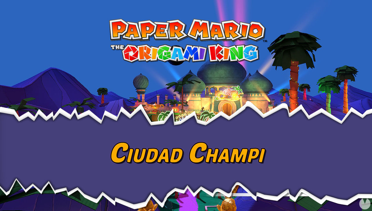 Ciudad Champi al 100% en Paper Mario: The Origami King - Paper Mario: The Origami King