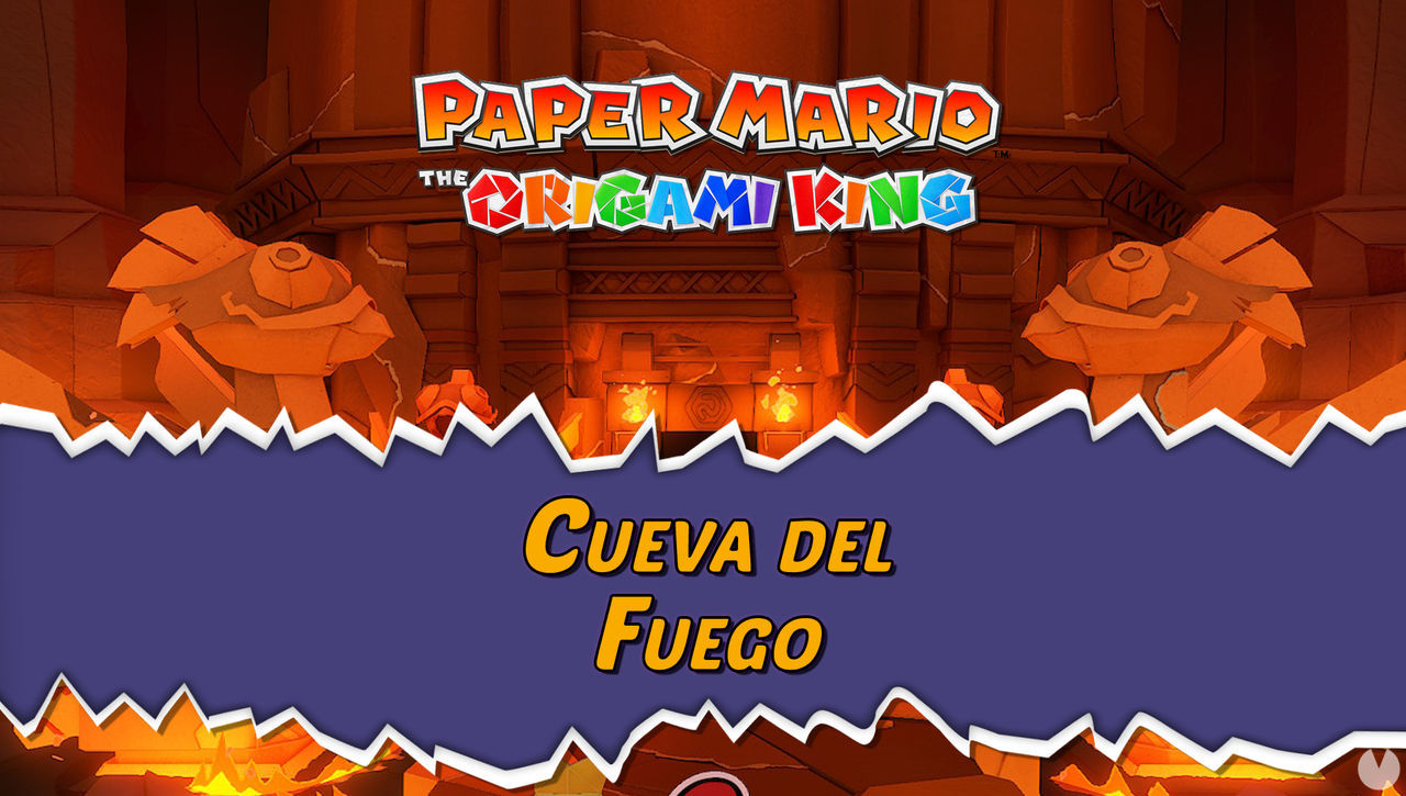 Cueva del Fuego al 100% en Paper Mario: The Origami King - Paper Mario: The Origami King