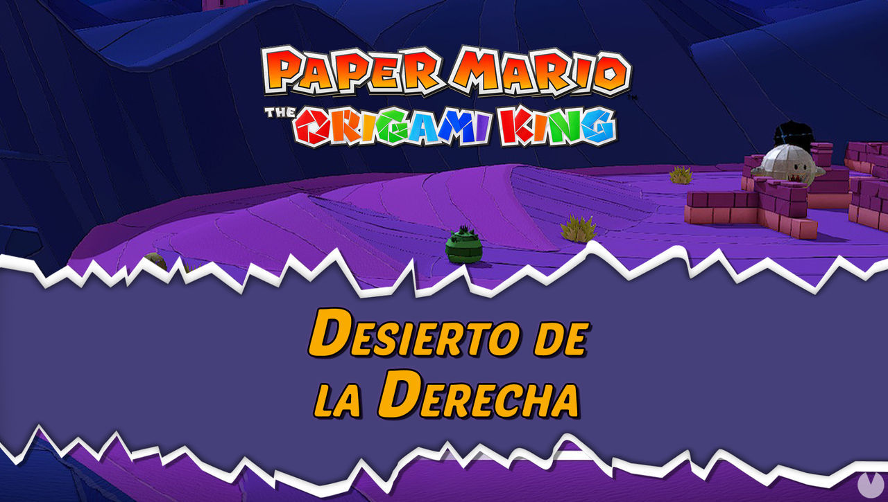 Desierto de la Derecha al 100% en Paper Mario: The Origami King - Paper Mario: The Origami King