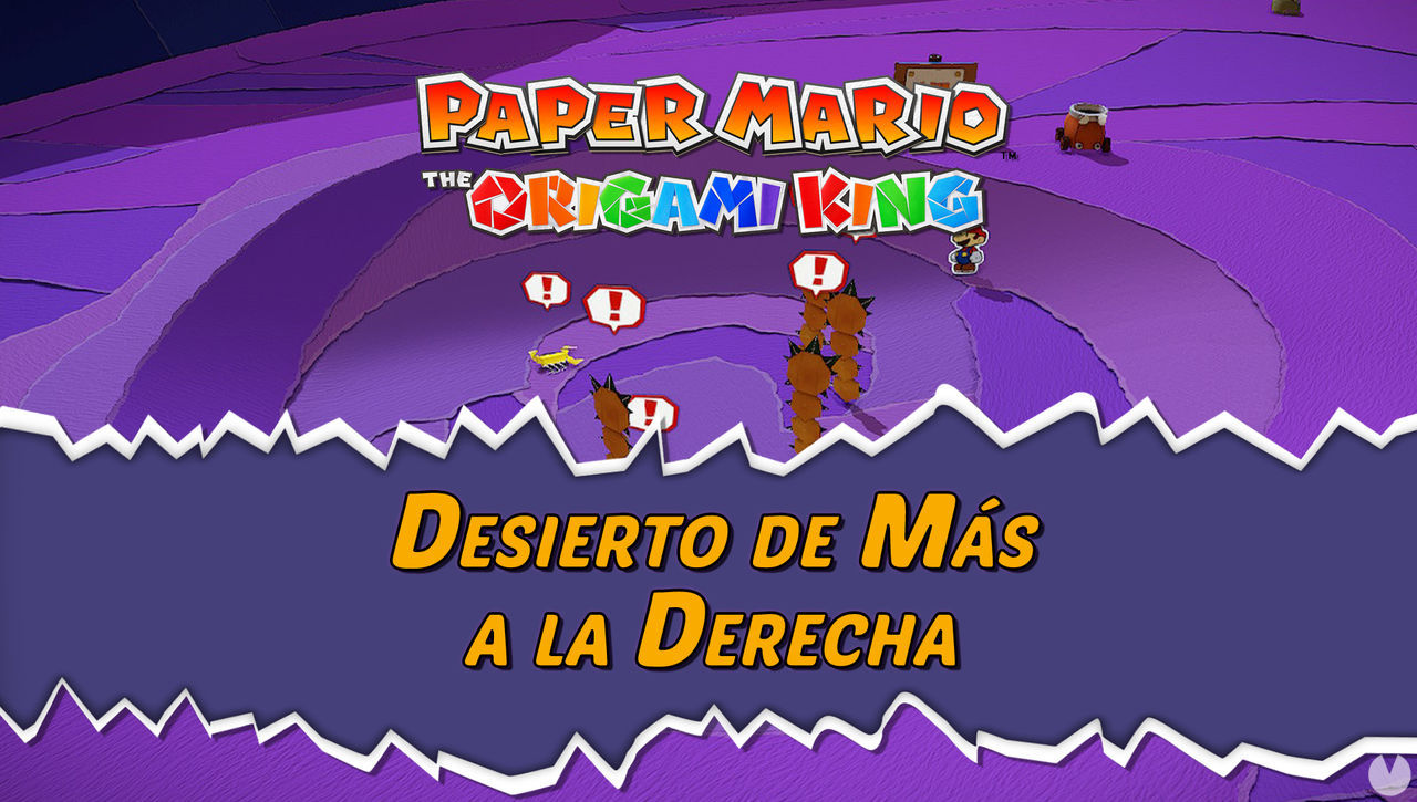 Desierto de Ms a la Derecha al 100% en Paper Mario: The Origami King - Paper Mario: The Origami King