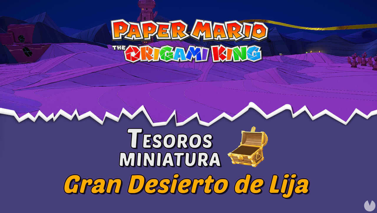 TODOS los tesoros en Gran Desierto de Lija de Paper Mario The Origami King  - Paper Mario: The Origami King