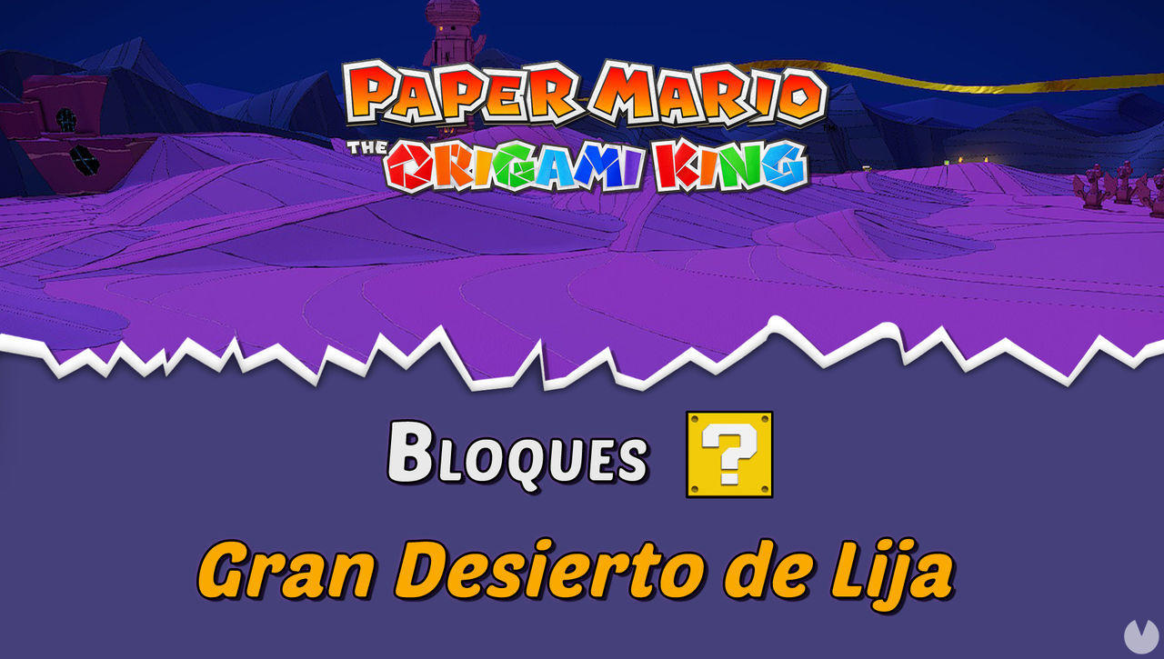 TODOS los bloques ? en Gran Desierto de Lija de Paper Mario The Origami King - Paper Mario: The Origami King