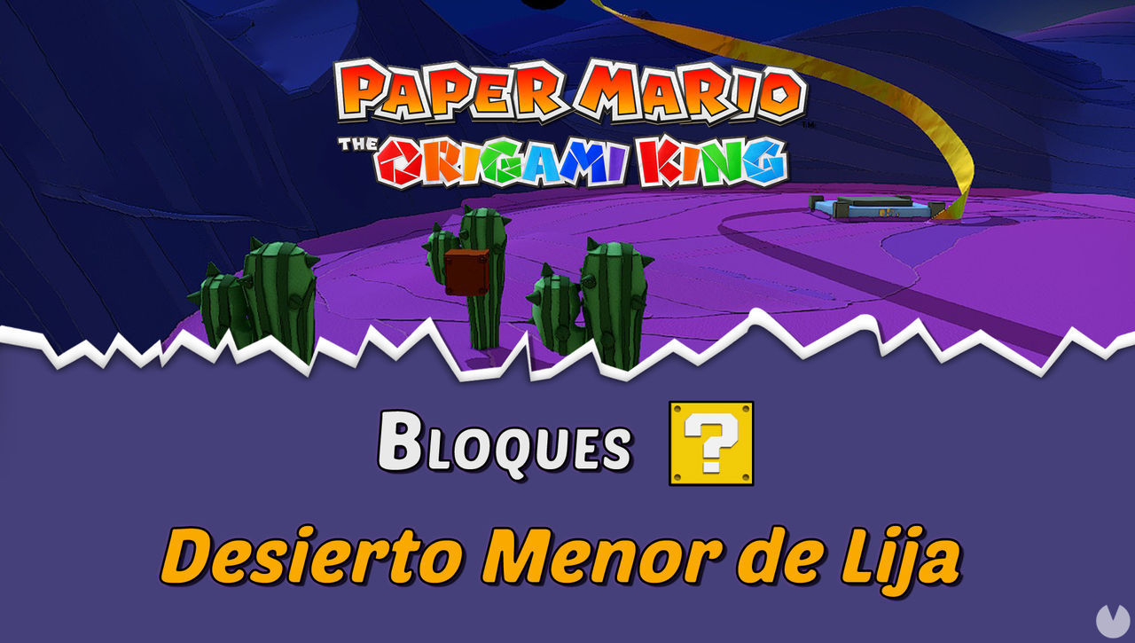 TODOS los bloques ? en Desierto Menor de Lija de Paper Mario The Origami King - Paper Mario: The Origami King