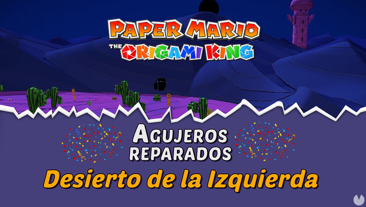 TODOS los agujeros en Desierto de la Izquierda de Paper Mario The Origami King - Paper Mario: The Origami King