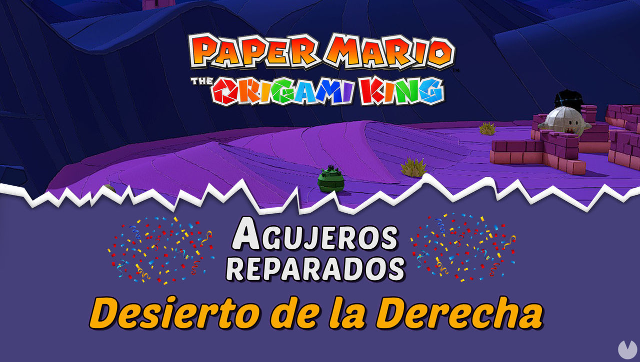 TODOS los agujeros en Desierto de la Derecha de Paper Mario The Origami King - Paper Mario: The Origami King
