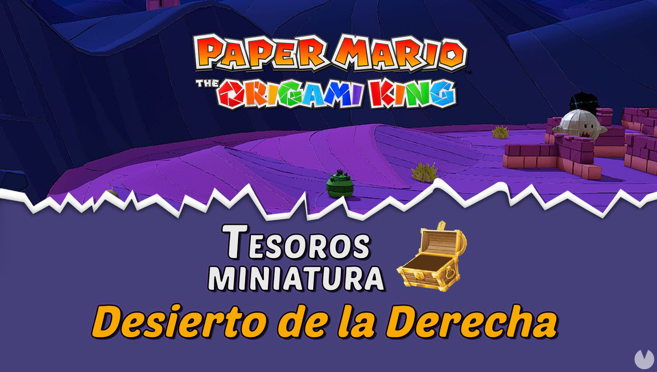 TODOS los tesoros en Desierto de la Derecha de Paper Mario The Origami King - Paper Mario: The Origami King