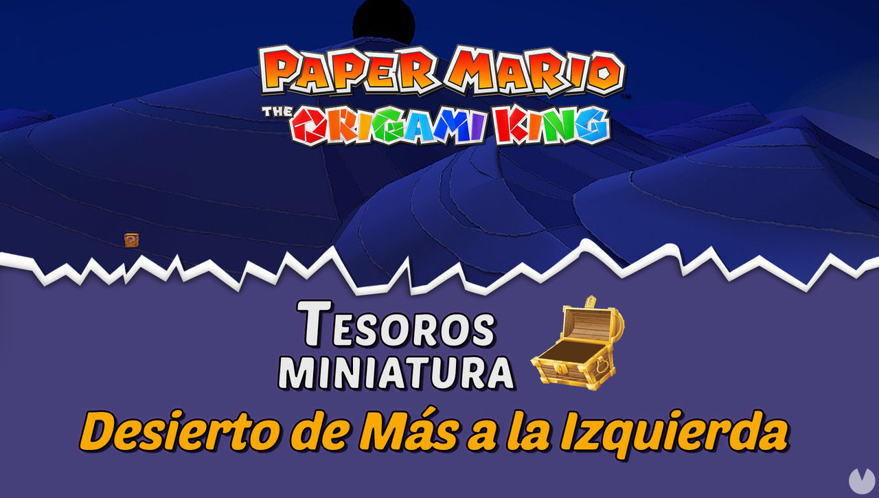 TODOS los tesoros en Desierto de Ms a la Izquierda de Paper Mario The Origami King  - Paper Mario: The Origami King