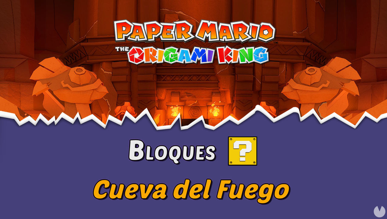 TODOS los bloques ? en Cueva del Fuego de Paper Mario The Origami King - Paper Mario: The Origami King