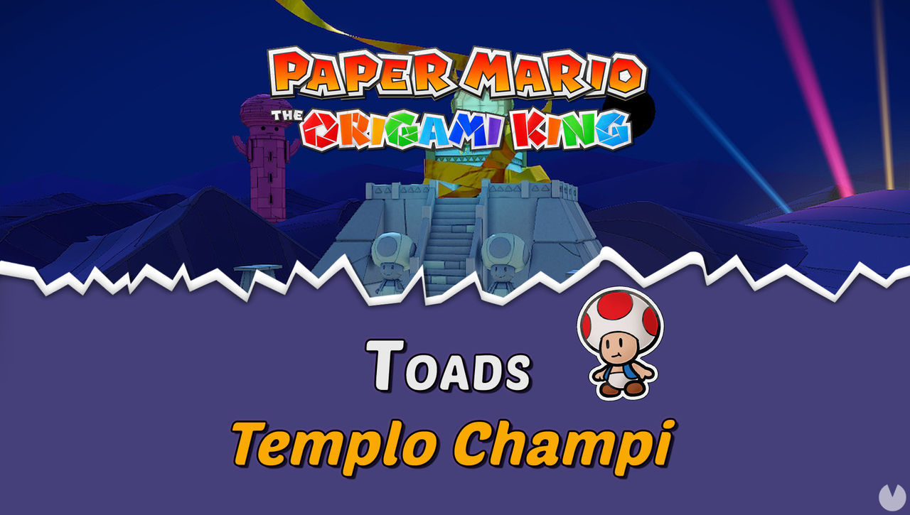 TODOS los Toads en Templo Champi de Paper Mario The Origami King - Paper Mario: The Origami King