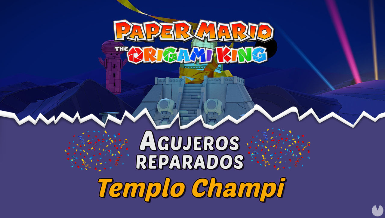 TODOS los agujeros en Templo Champi de Paper Mario The Origami King - Paper Mario: The Origami King