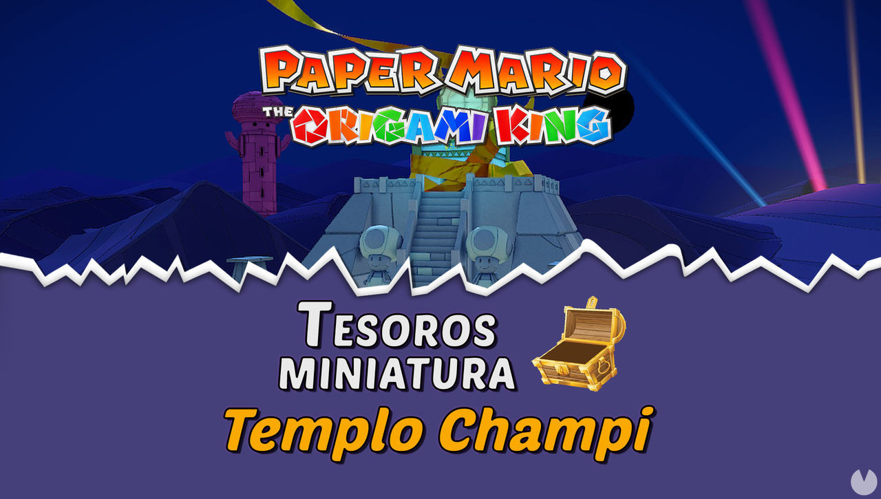 TODOS los tesoros en Templo Champi de Paper Mario The Origami King  - Paper Mario: The Origami King