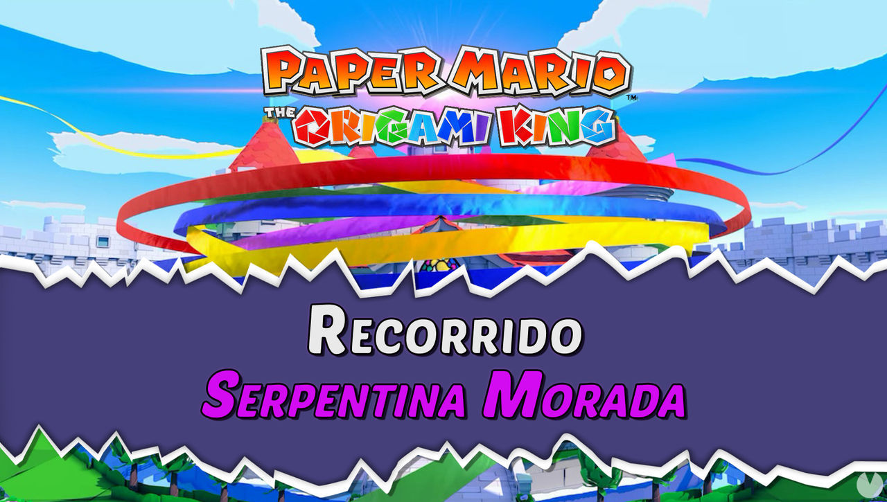 Serpentina Morada al 100% en Paper Mario: The Origami King - Paper Mario: The Origami King