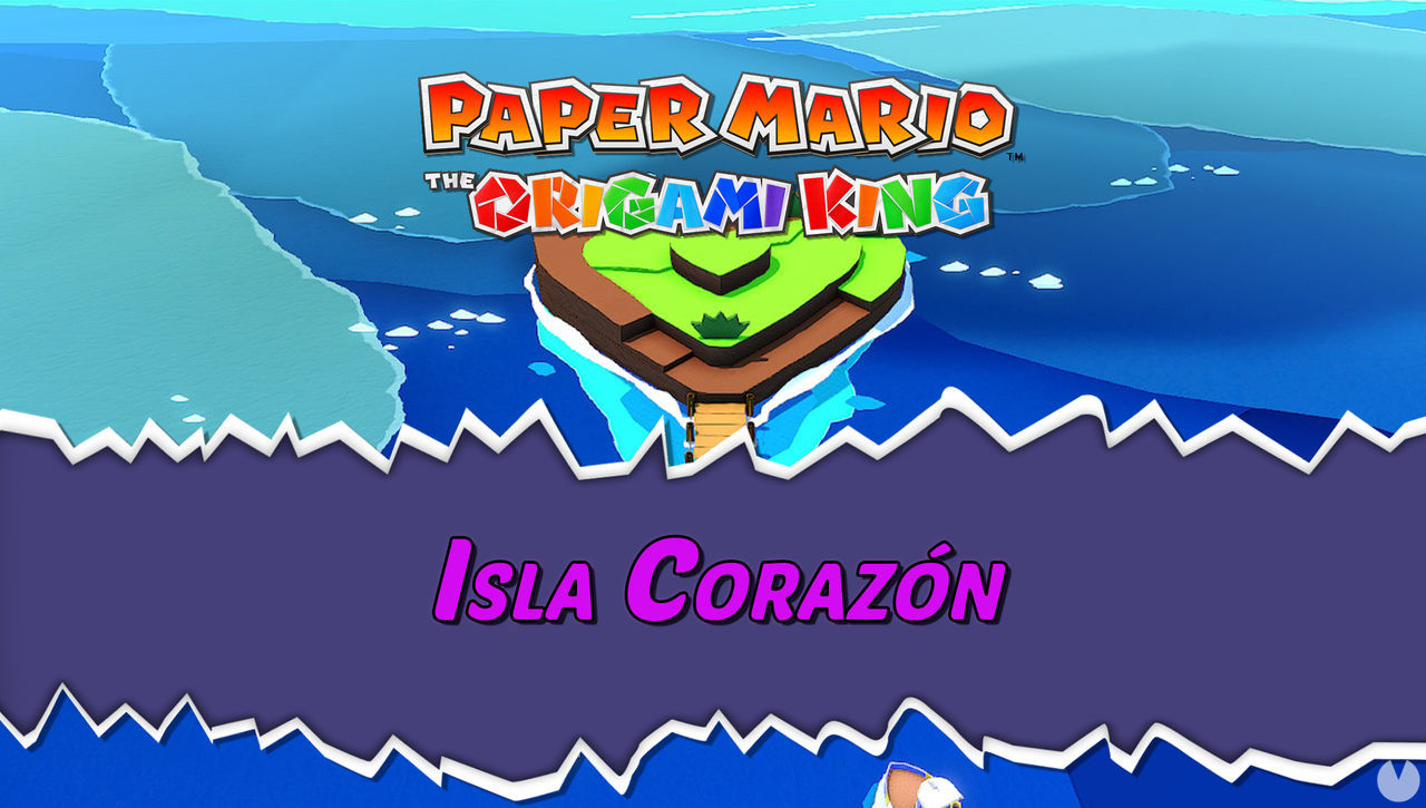 Isla Corazn al 100% en Paper Mario: The Origami King - Paper Mario: The Origami King
