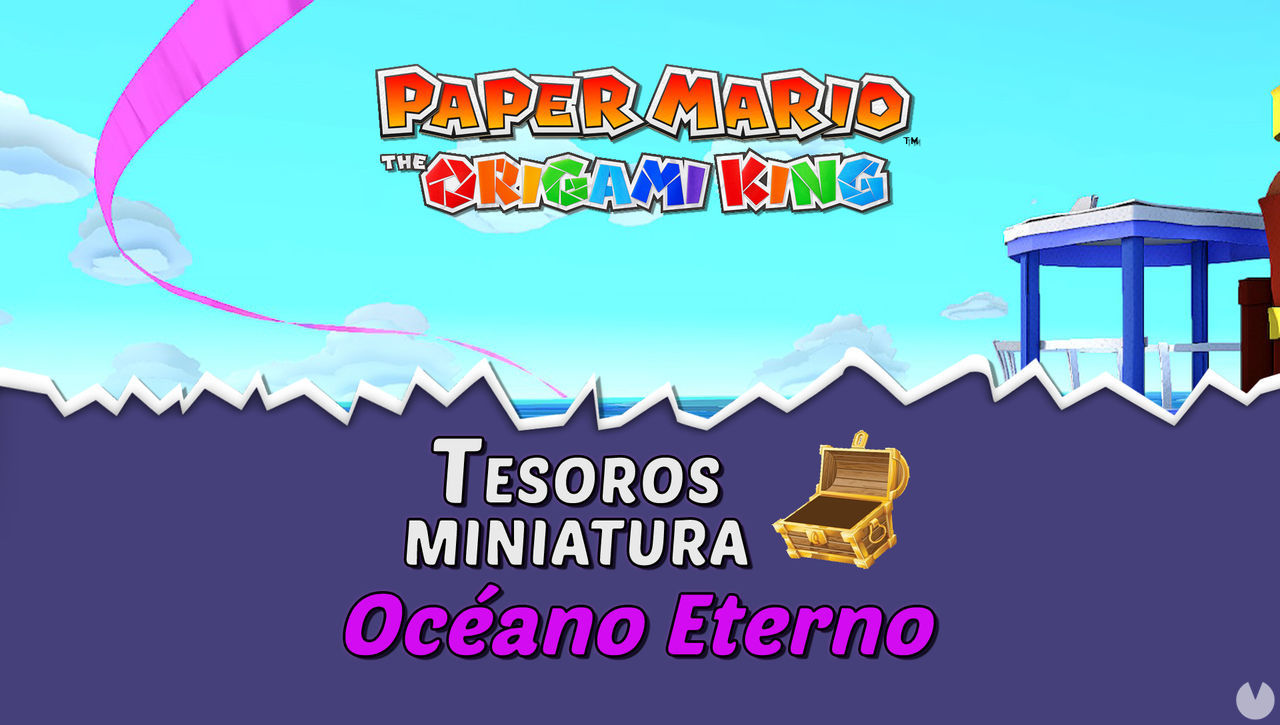 TODOS los tesoros en Ocano Eterno de Paper Mario The Origami King  - Paper Mario: The Origami King