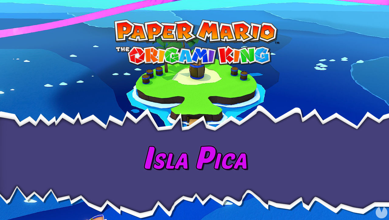 Isla Pica al 100% en Paper Mario: The Origami King - Paper Mario: The Origami King