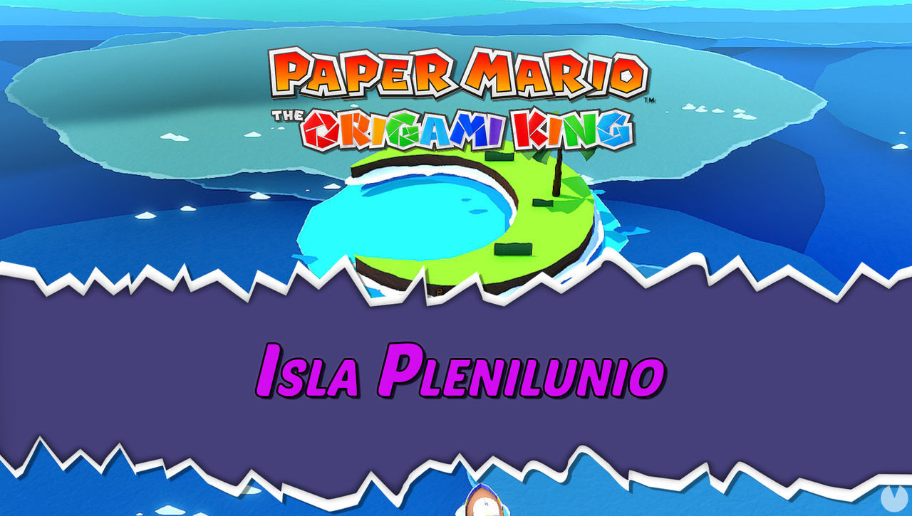 Isla Plenilunio al 100% en Paper Mario: The Origami King - Paper Mario: The Origami King