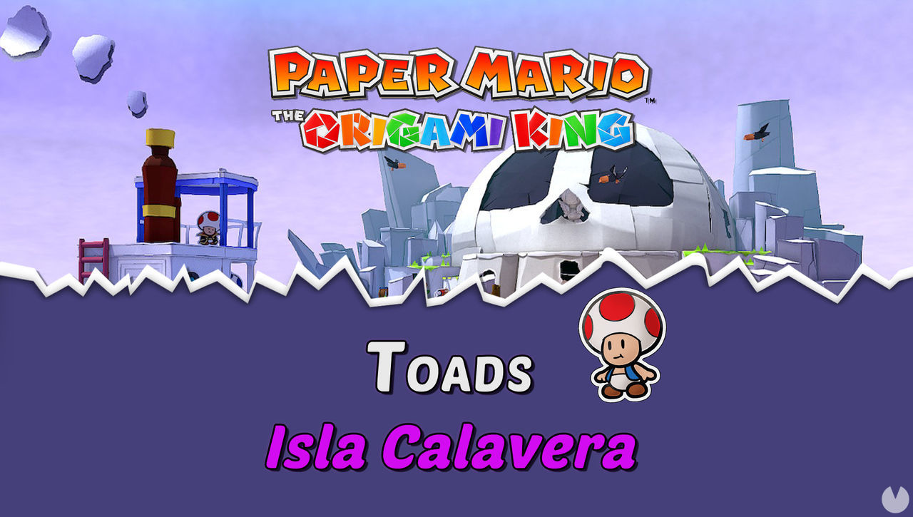 TODOS los Toads en Isla Calavera de Paper Mario The Origami King - Paper Mario: The Origami King