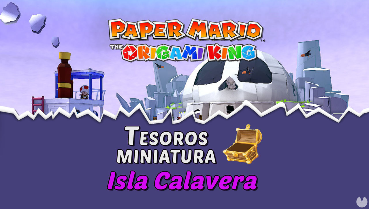 TODOS los tesoros en Isla Calavera de Paper Mario The Origami King  - Paper Mario: The Origami King