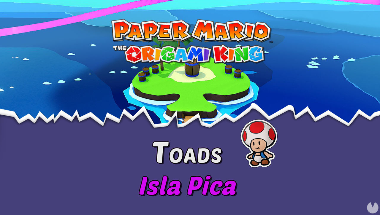 TODOS los Toads en Isla Pica de Paper Mario The Origami King - Paper Mario: The Origami King