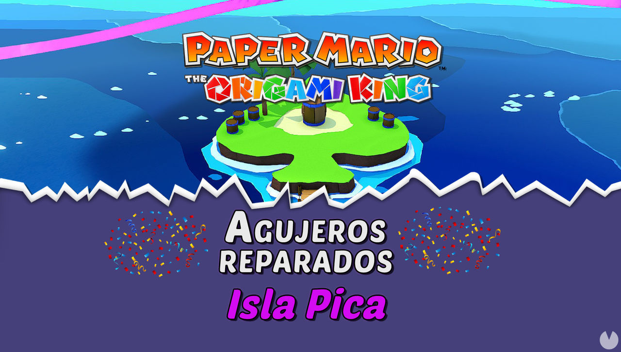 TODOS los agujeros en Isla Pica de Paper Mario The Origami King - Paper Mario: The Origami King