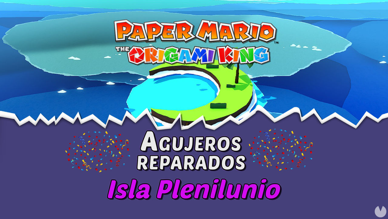 TODOS los agujeros en Isla Plenilunio de Paper Mario The Origami King - Paper Mario: The Origami King