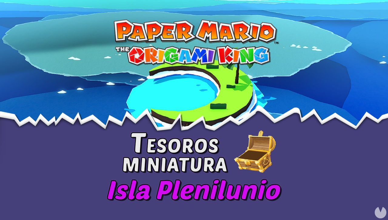 TODOS los tesoros en Isla Plenilunio de Paper Mario The Origami King  - Paper Mario: The Origami King