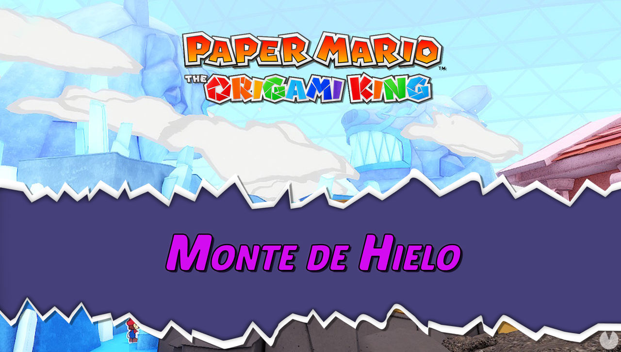 Monte del Hielo al 100% en Paper Mario: The Origami King - Paper Mario: The Origami King