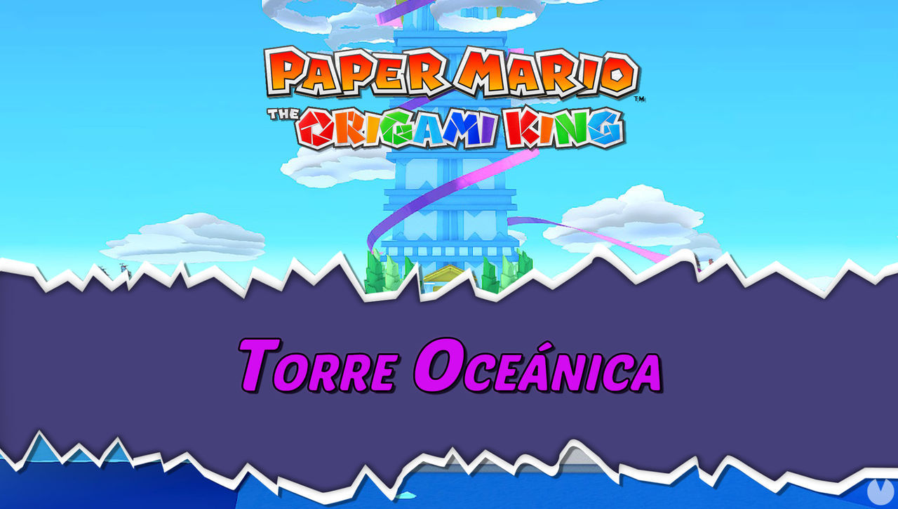 Torre Ocenica al 100% en Paper Mario: The Origami King - Paper Mario: The Origami King