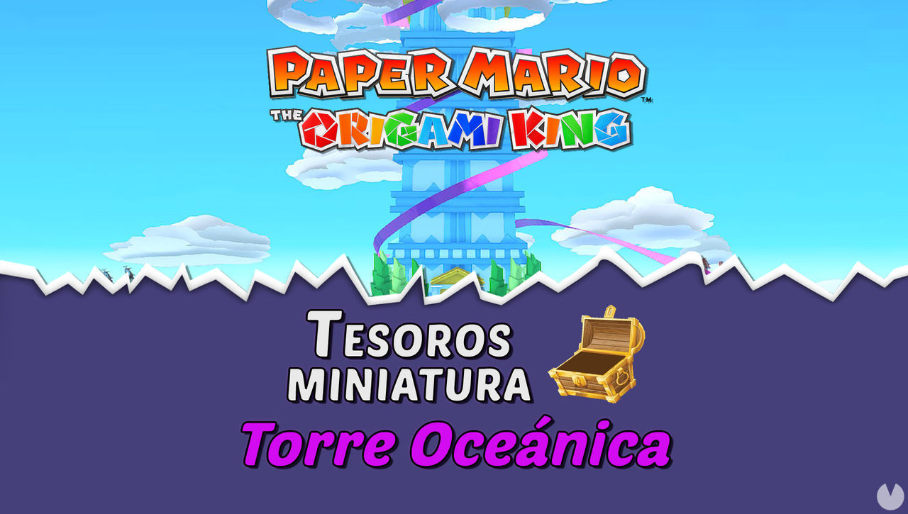 TODOS los tesoros en Torre Ocenica de Paper Mario The Origami King  - Paper Mario: The Origami King