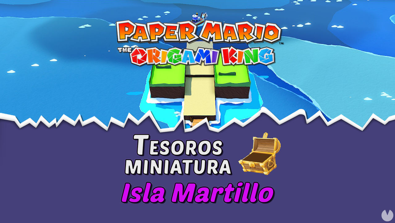 TODOS los tesoros en Isla Martillo de Paper Mario The Origami King  - Paper Mario: The Origami King