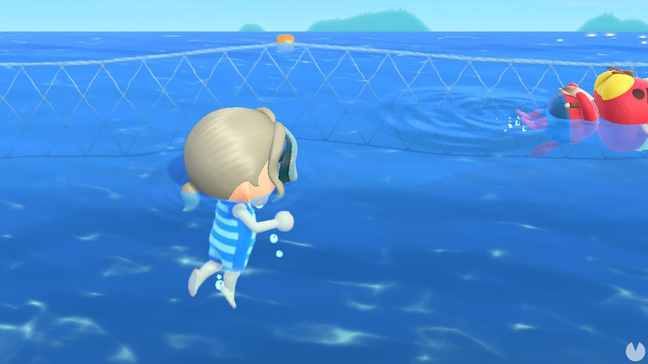 Animal Crossing NH: mecánicas de nadar y bucear