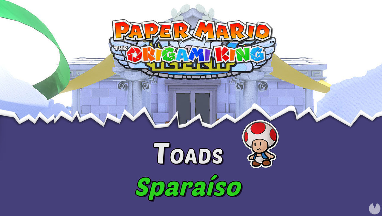 TODOS los Toads en Sparaso de Paper Mario The Origami King - Paper Mario: The Origami King