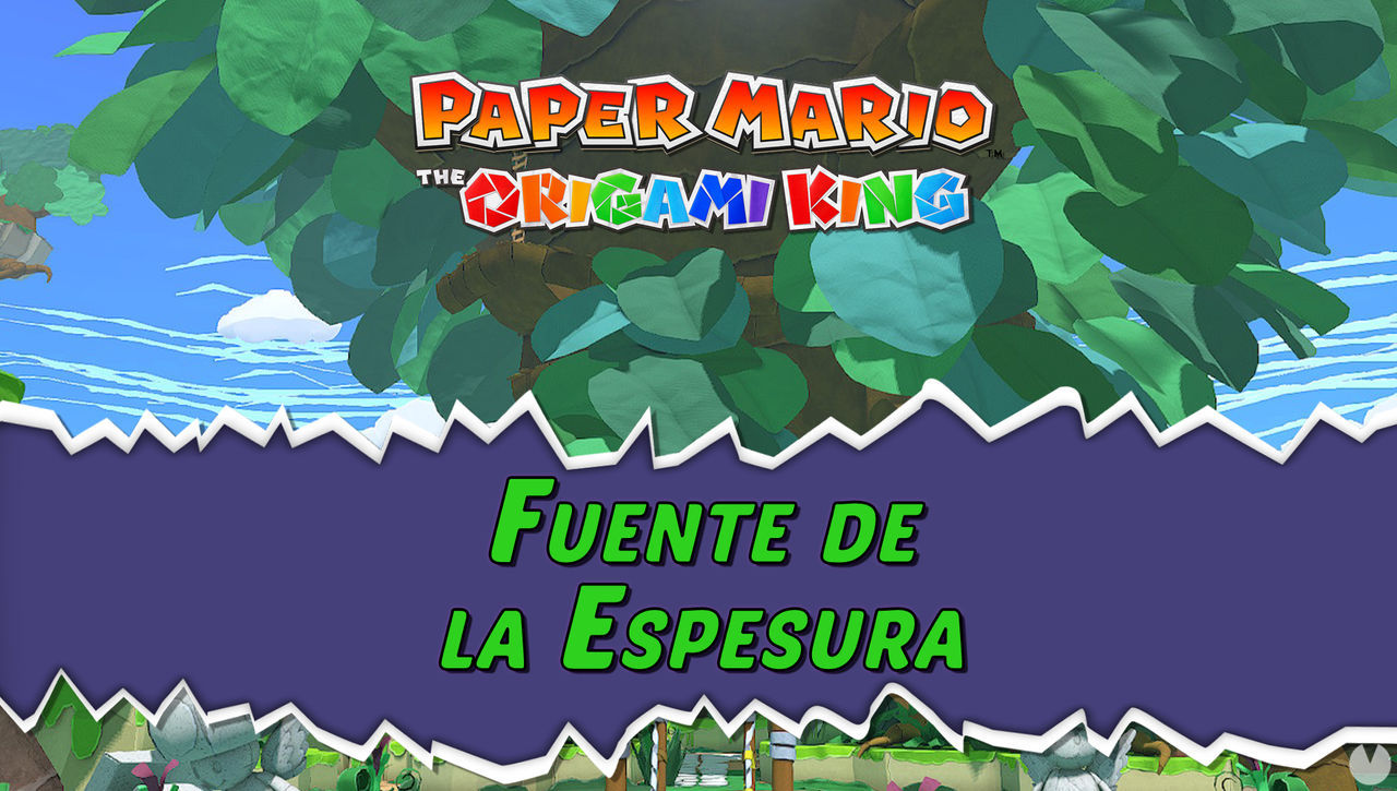 Fuente de la Espesura al 100% en Paper Mario: The Origami King - Paper Mario: The Origami King
