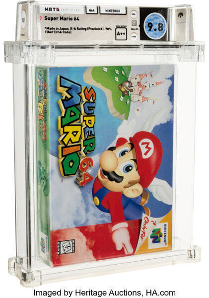 Super Mario 64 subastado por 1,5 millones de dlares