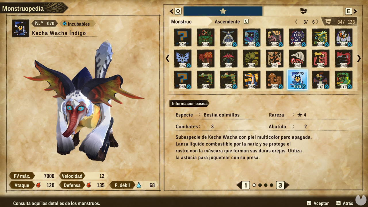 Kecha Wacha Índigo en Monster Hunter Stories 2 cómo cazarlo y