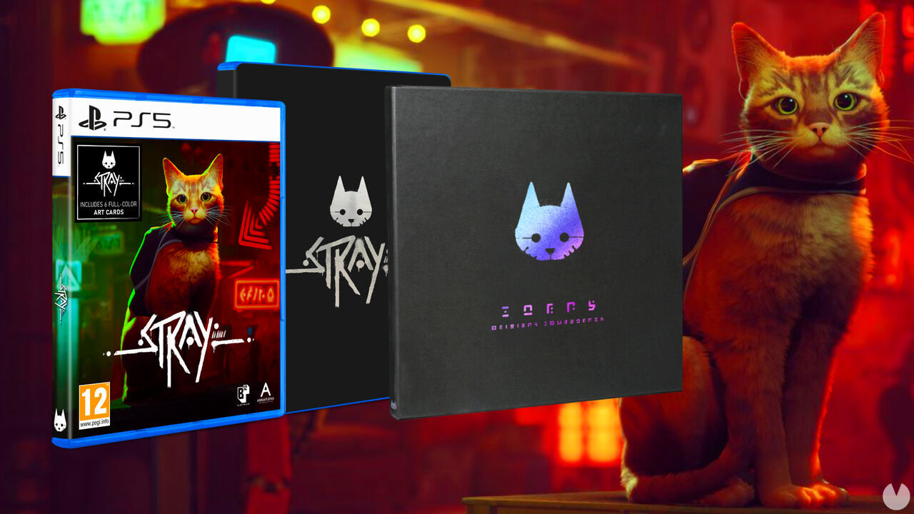 Stray presenta sus dos ediciones físicas para PS5 y PS4 junto a un vinilo  con su banda sonora - Vandal