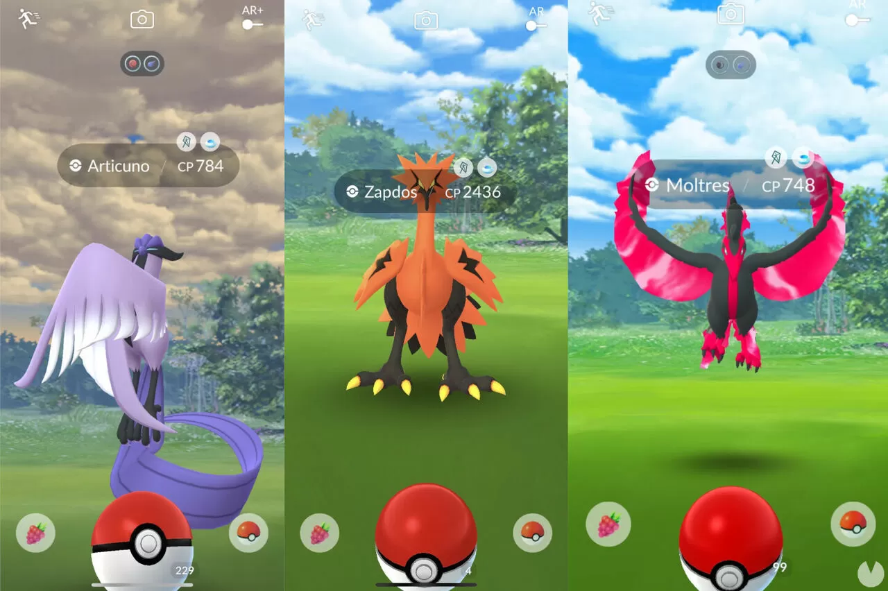 Pokémon GO: Articuno, Zapdos e Moltres - Jogada Excelente