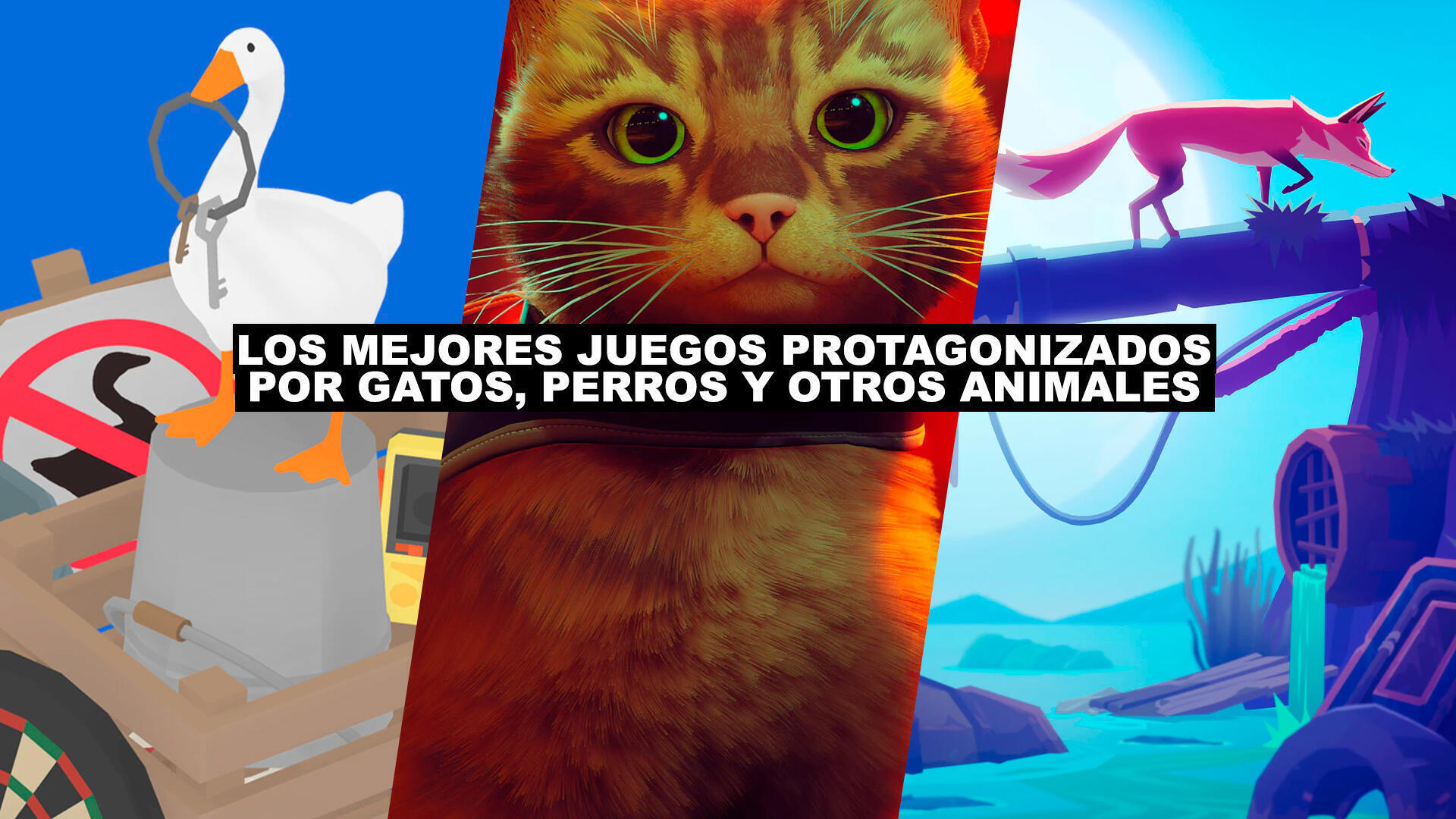Los mejores juegos protagonizados por gatos, perros y otros animales