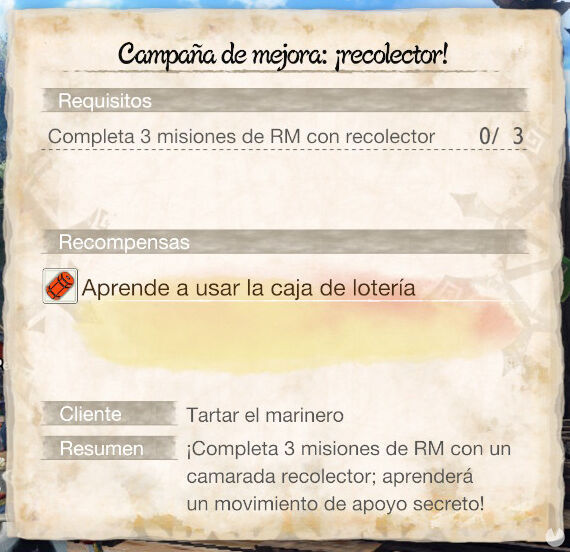 Monster Hunter Rise: Sunbreak - Movimiento de apoyo secreto: Caja de lotería