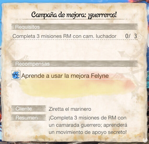 Monster Hunter Rise: Sunbreak - Movimiento de apoyo secreto: Mejora Felyne