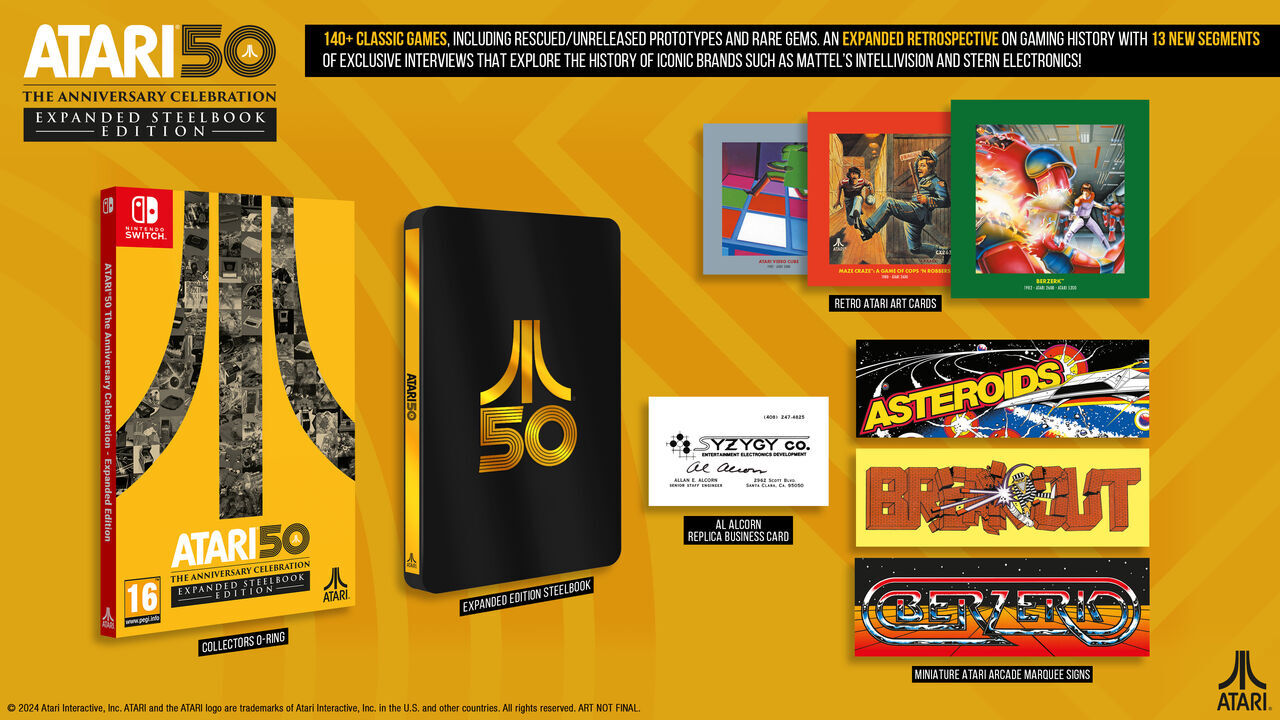Atari 50 The Anniversary Celebration Expanded Edition Steellbook Edition