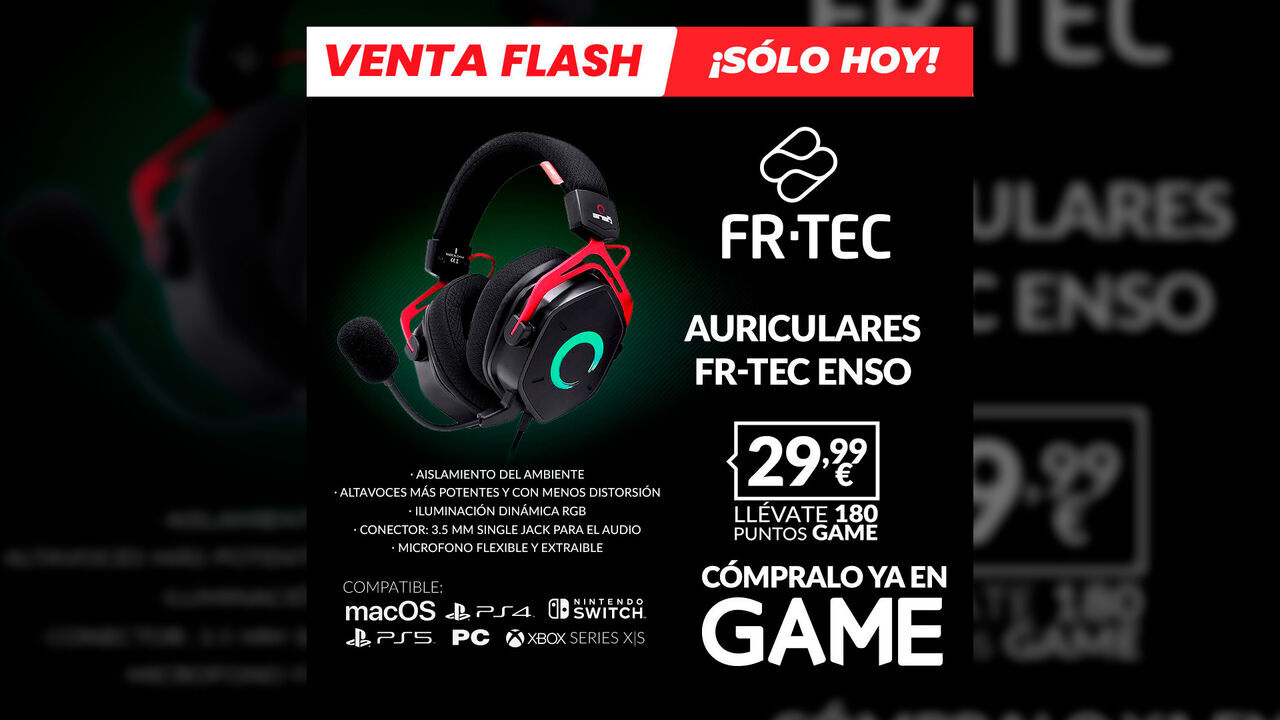 Consigue los auriculares gaming FR-TEC ENSO en GAME por sólo 29,99 euros