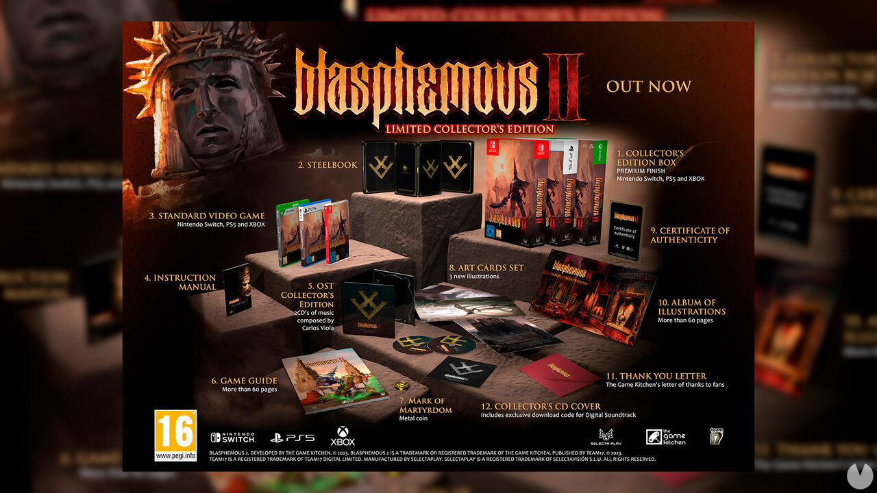 Blasphemous 2 estrena su edición limitada para coleccionistas, ya disponible en consolas