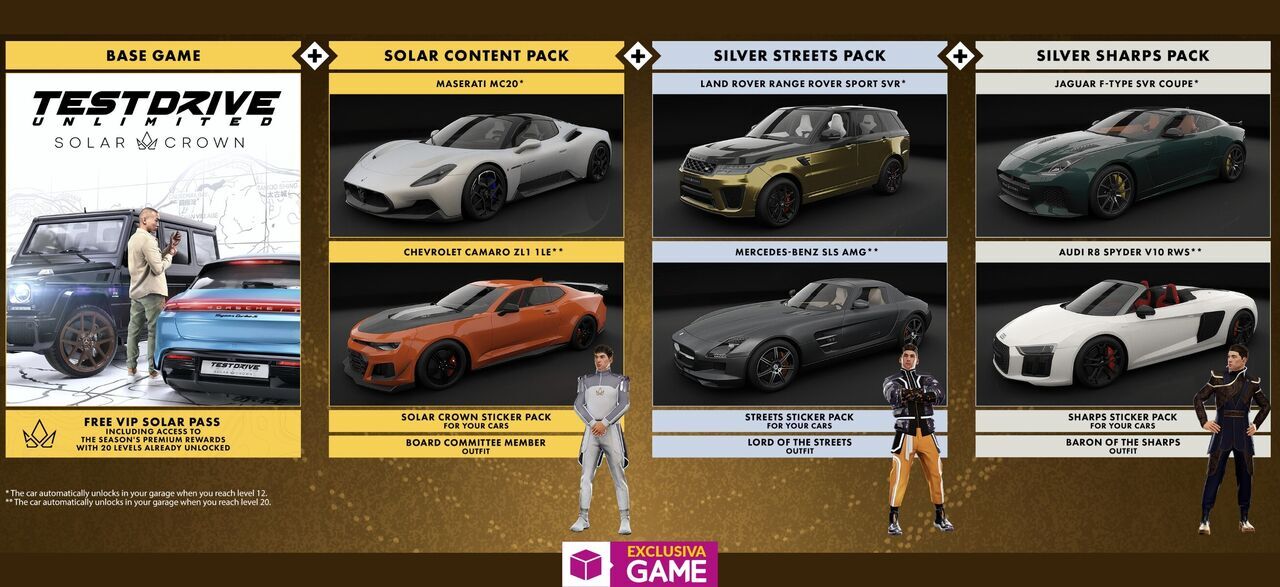 Reserva Test Drive Unlimited Solar Crown en GAME con edición Gold Edition exclusiva