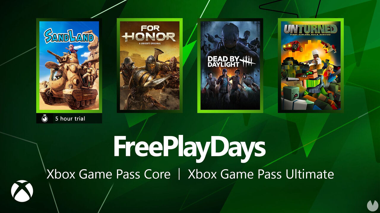 Nuevos juegos gratis Free Play Days de Xbox.